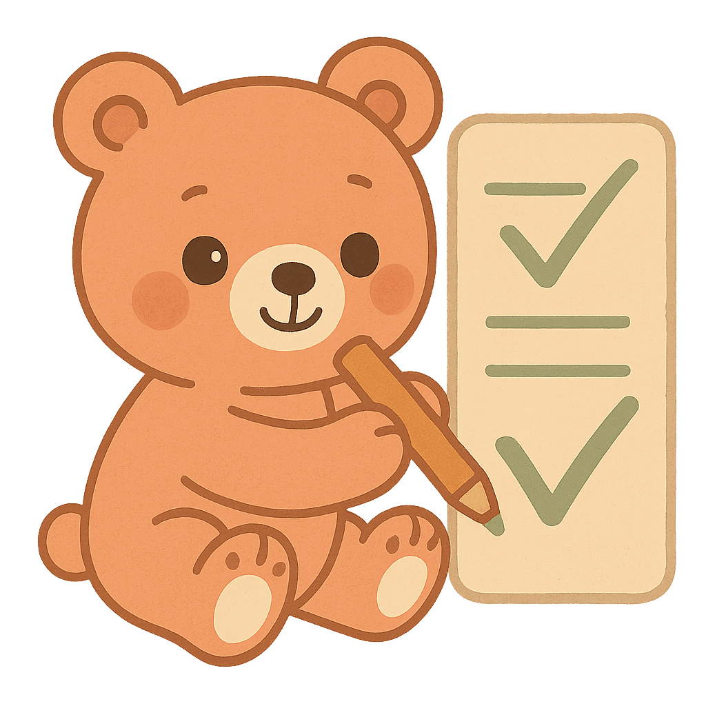 Checklist Bear